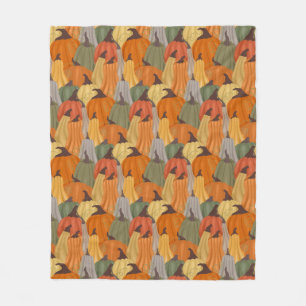 Couverture Polaire Citrouilles cosy