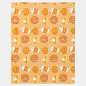 Couverture Polaire Citrouilles de saison automnale (Devant)