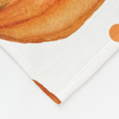 Couverture Polaire Citrouilles dessinés à la main : motif d'Halloween (Coin)