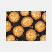 Couverture Polaire Citrouilles d'Halloween (Devant (Horizontal))