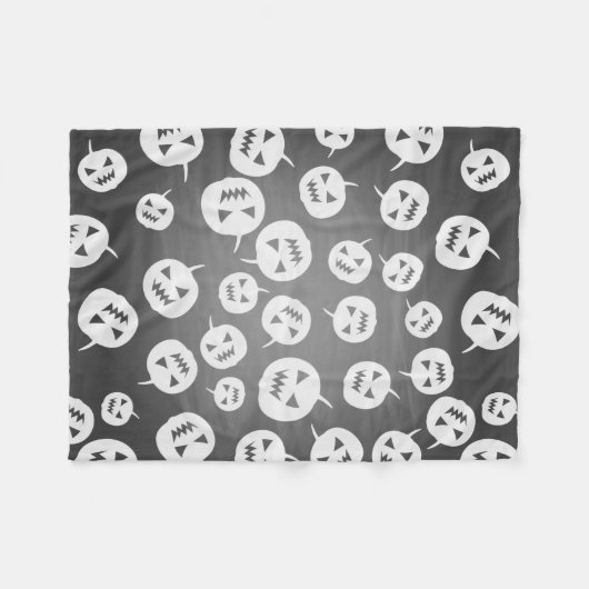 Couverture Polaire Citrouilles d'Halloween (Devant (Horizontal))