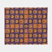 Couverture Polaire Citrouilles d'Halloween (Devant (Horizontal))