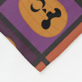 Couverture Polaire Citrouilles d'Halloween (Coin)