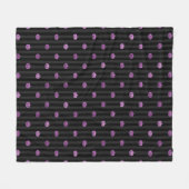 Couverture Polaire Citrouilles et bandes d'huile violet sans joint Ha (Devant (Horizontal))