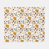 Couverture Polaire Citrouilles, grenades et poires (Devant (Horizontal))