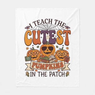 Couverture Polaire Citrouilles les plus mignonnes Halloween Lunettes