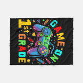 Couverture Polaire Ck To School 1st Grade Boys Gamer First Day School (Devant (Horizontal))