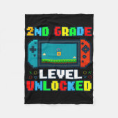 Couverture Polaire Ck To School 2nd Grade Level Unlocked Gamer Kids B (Devant)