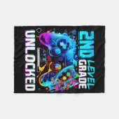 Couverture Polaire Ck To School 2nd Grade Level Unlocked Gamer Kids B (Devant (Horizontal))