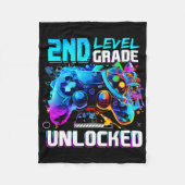 Couverture Polaire Ck To School 2nd Grade Level Unlocked Gamer Kids B (Devant)