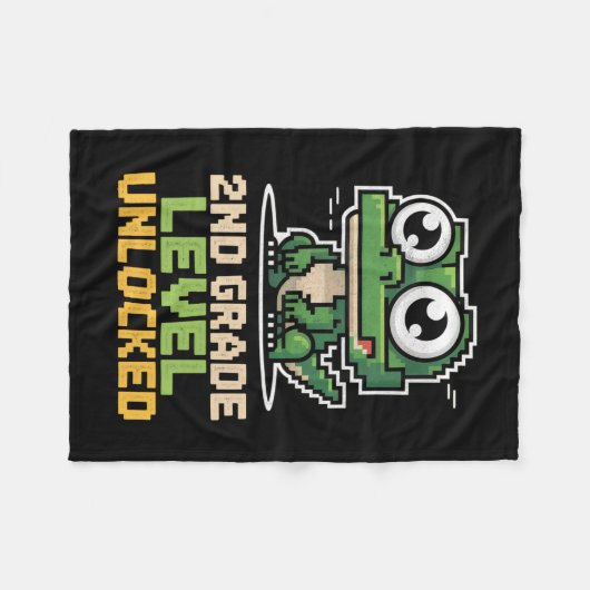 Couverture Polaire Ck To School 2nd Grade Lizard Gamer Second Level U (Devant (Horizontal))