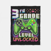 Couverture Polaire Ck To School 3rd Grade Boys Gamer First Day School (Devant)