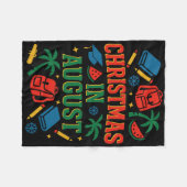 Couverture Polaire Ck To School Xmas Palm Tree Graduation Noël I (Devant (Horizontal))