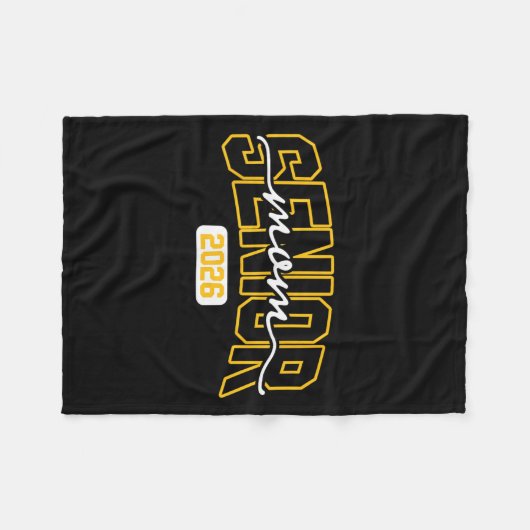 Couverture Polaire Cl De 2026 Mère Secondaire Graduation Lycée Noir (Devant (Horizontal))