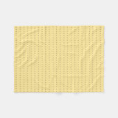 Couverture Polaire Clair Jaune et points Tan Motif (Devant (Horizontal))