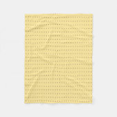 Couverture Polaire Clair Jaune et points Tan Motif (Devant)