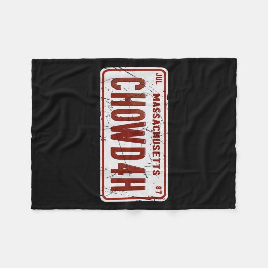 Couverture Polaire Clam Chowder Boston Accent Chowdah Funny  (Devant (Horizontal))