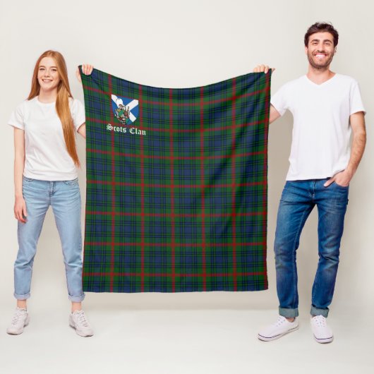 Couverture Polaire Clan Aiton Tartan Plaid (En situation)