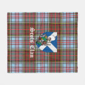 Couverture Polaire Clan Anderson Ancienne Tartan Plaid (Devant (Horizontal))