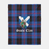 Couverture Polaire Clan Angus Modern Tartan Plaid (Devant)