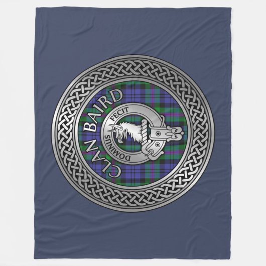 Couverture Polaire Clan Baird Crest & Tartan Knot (Devant)