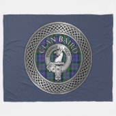 Couverture Polaire Clan Baird Crest & Tartan Knot (Devant (Horizontal))