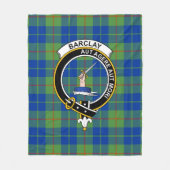 Couverture Polaire Clan Barclay Chasse Tartan antique Plaid (Devant)