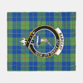 Couverture Polaire Clan Barclay Chasse Tartan antique Plaid (Devant (Horizontal))