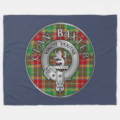 Couverture Polaire Clan Baxter Crest et Tartan (Devant (Horizontal))