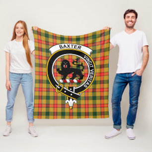 Couverture Polaire Clan Baxter Tartan Plaid