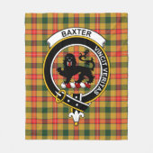 Couverture Polaire Clan Baxter Tartan Plaid (Devant)