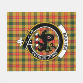 Couverture Polaire Clan Baxter Tartan Plaid (Devant (Horizontal))