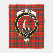 Couverture Polaire Clan Beurre Tartan Plaid (Devant)