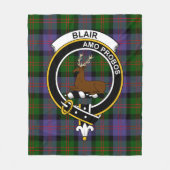 Couverture Polaire Clan Blair moderne Tartan Plaid (Devant)