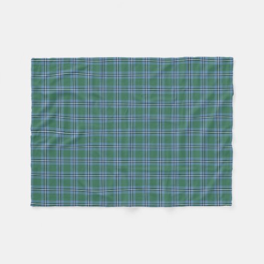 Couverture Polaire Clan bleu clair Irvine Tartan (Devant (Horizontal))