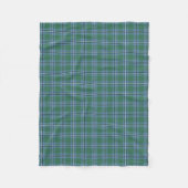 Couverture Polaire Clan bleu clair Irvine Tartan (Devant)
