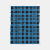 Couverture Polaire Clan bleu clair Ramsay Chasse Tartan (Devant)
