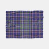 Couverture Polaire Clan bleu et violet Alexander Tartan (Devant (Horizontal))