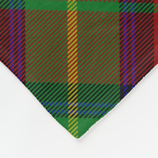 Couverture Polaire Clan Boyd Crest sur Tartan (Coin)