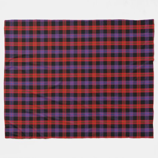Couverture Polaire Clan Brown Tartan (Devant (Horizontal))