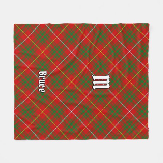 Couverture Polaire Clan Bruce Tartan (Devant (Horizontal))