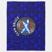 Couverture Polaire Clan Bruce Tartan Knot & Flag (Devant)