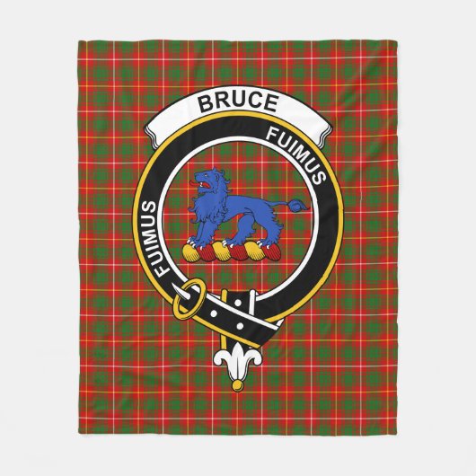 Couverture Polaire Clan Bruce Tartan Plaid (Devant)