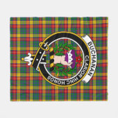 Couverture Polaire Clan Buchanan Tartan Plaid (Devant (Horizontal))