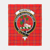 Couverture Polaire Clan Burnett Tartan moderne Plaid (Devant)