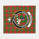 Couverture Polaire Clan Burnett Tartan Plaid (Devant (Horizontal))