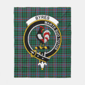 Couverture Polaire Clan ByresTartan Plaid (Devant)