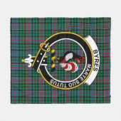 Couverture Polaire Clan ByresTartan Plaid (Devant (Horizontal))