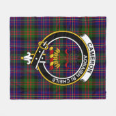 Couverture Polaire Clan Cameron De Erracht Moderne Tartan Plaid (Devant (Horizontal))