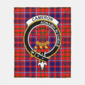 Couverture Polaire Clan Cameron De Lochiel Moderne Tartan Plaid (Devant)